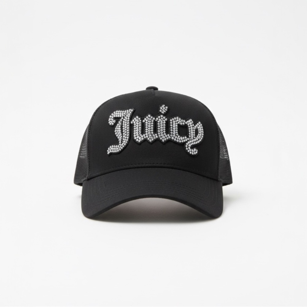 Juicy Couture Black Hat with Silver Accents